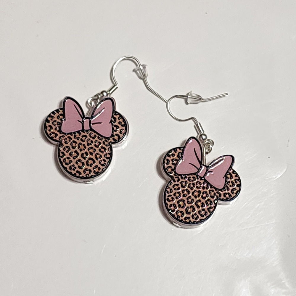 Animal Print Mouse Earrings Gift Party Jewelry Dangle